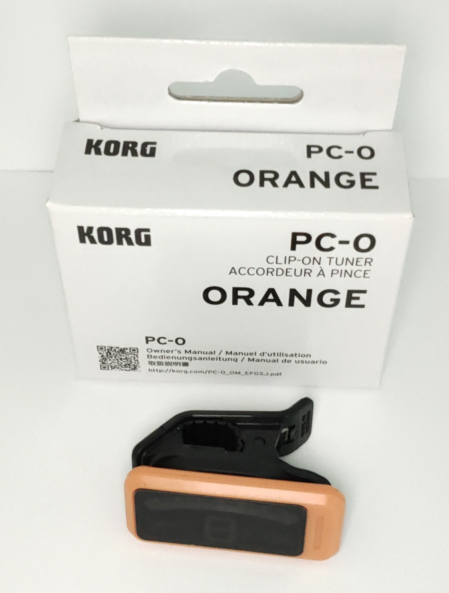 Korg PC-0-OR chromatischer Tuner Clip On, orange*