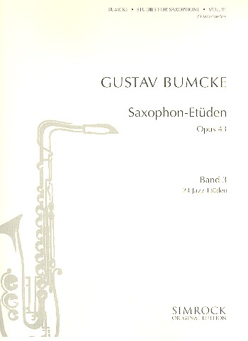 Bumcke, G. 24 Jazz-Etüden Band 3 für Saxophon*