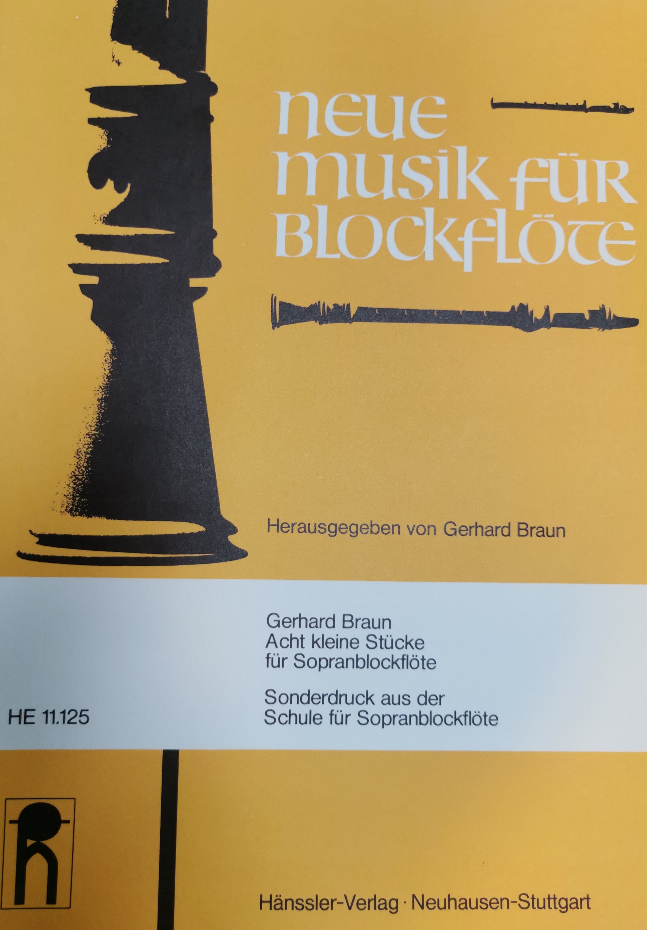 Braun, G. Acht kleine Stücke für Sopranblockflöte*