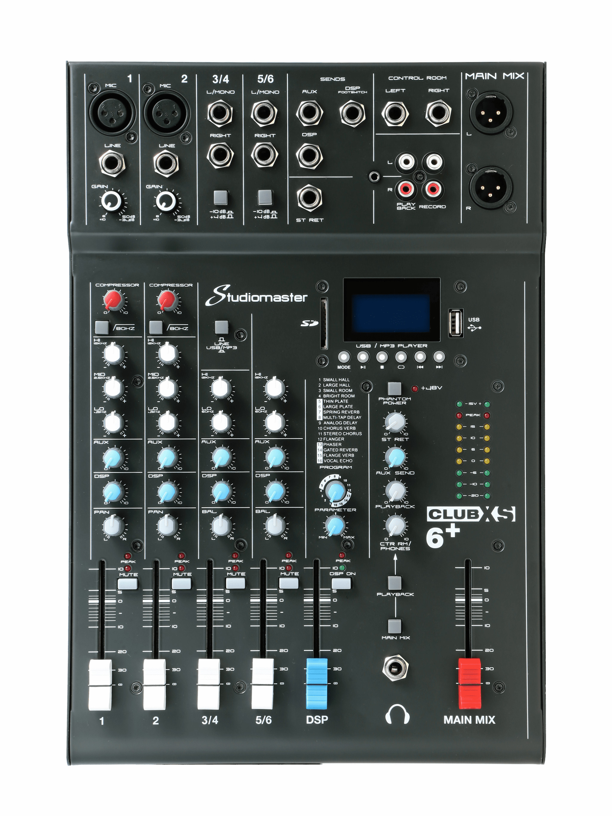 Studiomaster Mixer Club Serie XS6+ Studiomaster Mixer Club Serie XS6+