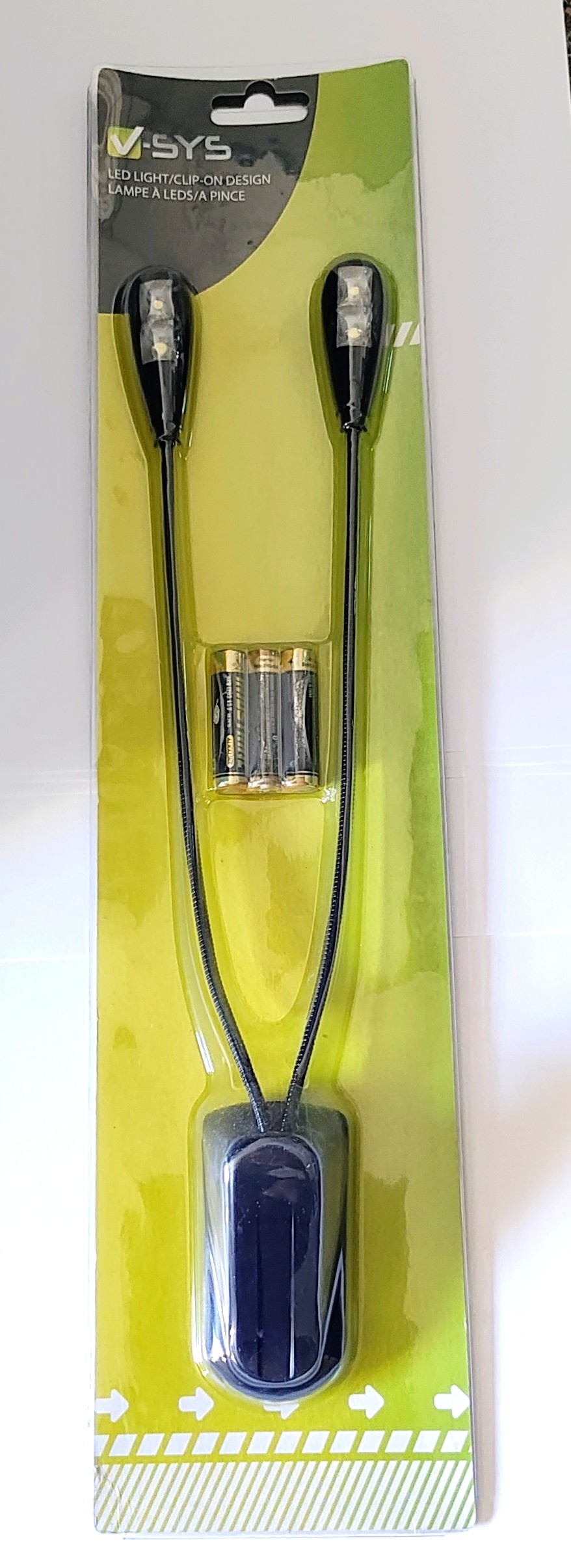 V-SYS Notenpultleuchte MSL22, 2x2LED, schwarz*