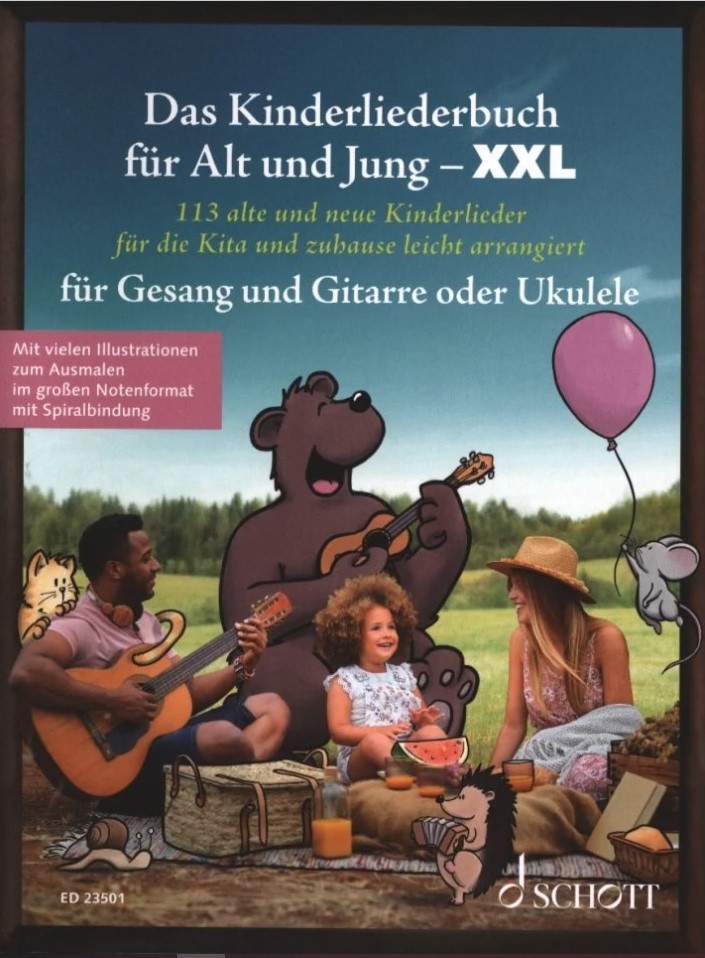 Das Kinderliederbuch XXL für Alt+ Jung- Gitarre/ Ukulele