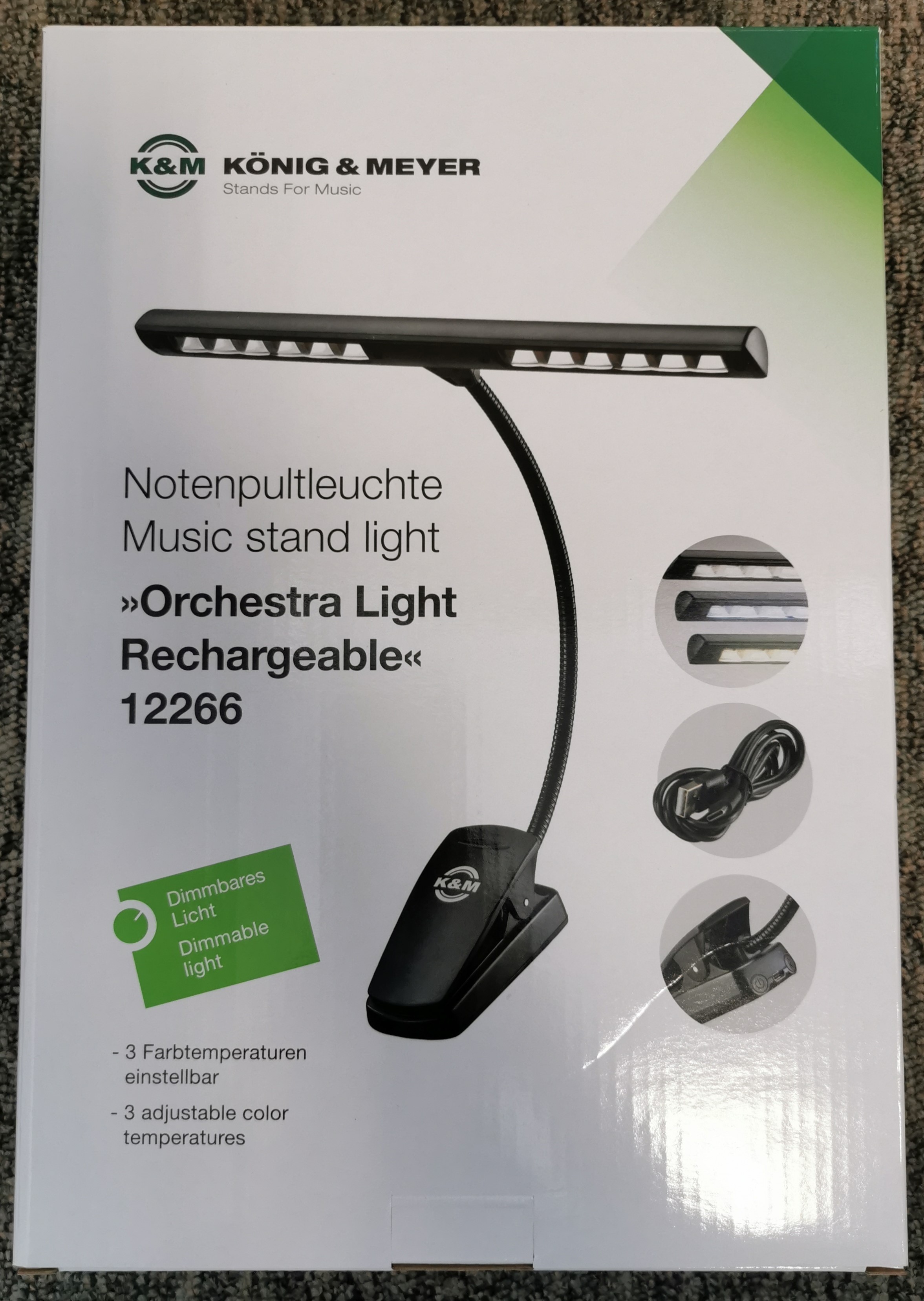 K&M 12266 Notenpultleuchte "Orchestra Light"*