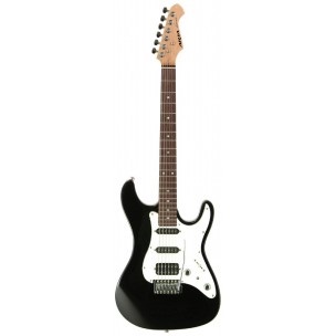 Aria E-Gitarre STG 004/BK, schwarz*