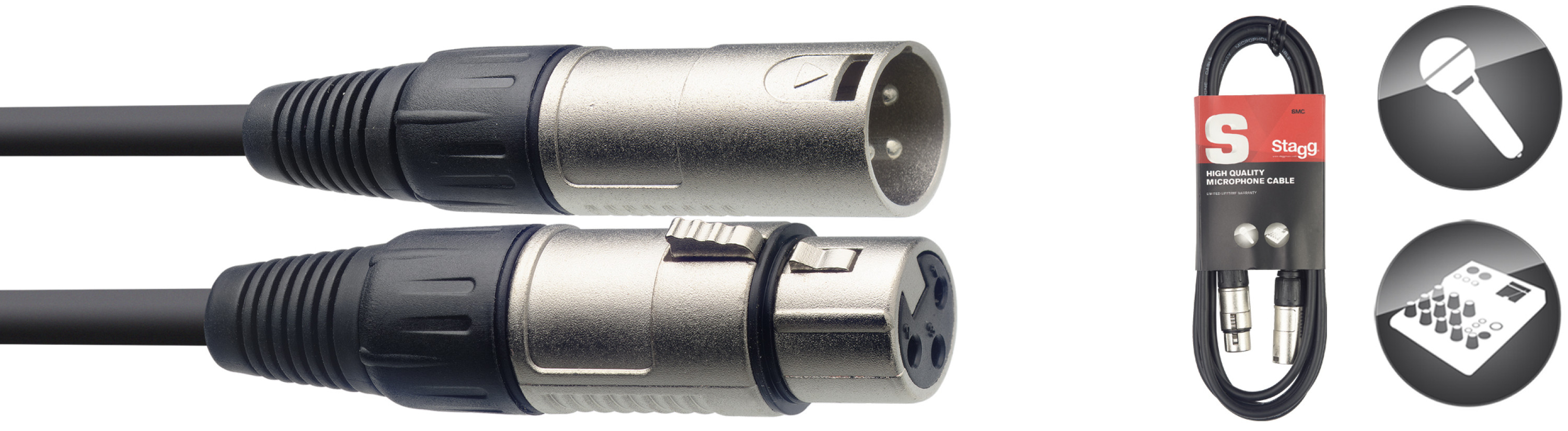 Stagg Audiokabel XLRm-XLRw 10m sw SMC10* Stagg Audiokabel XLRm-XLRw 10m sw SMC10*