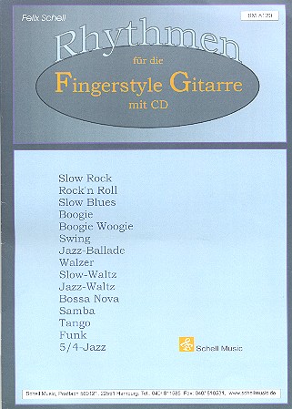 F. Schell Rhythmen für die Fingerstyle-Gitarre+ CD*