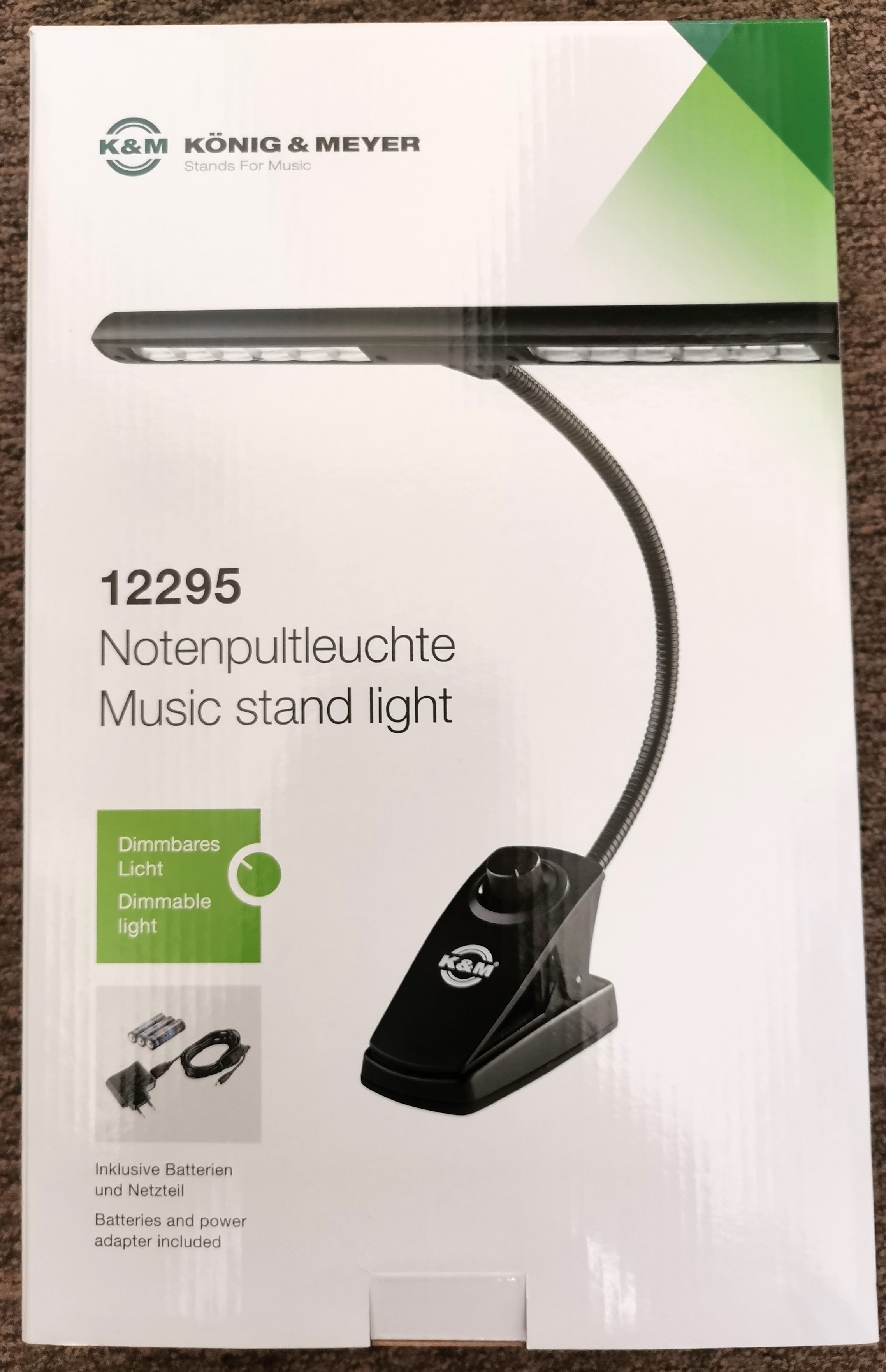 K&M 12295 Notenpultleuchte "Dimmer light"*
