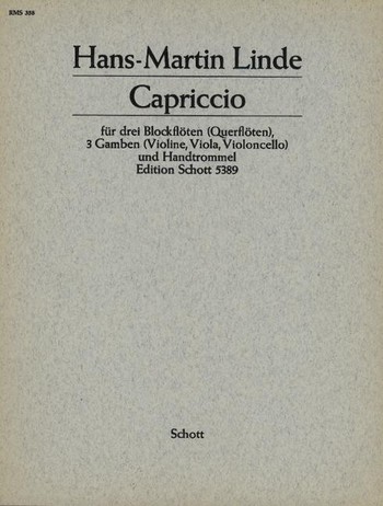H-M Linde Capriccio für 3 Blockflöten u. 3 Gamben*