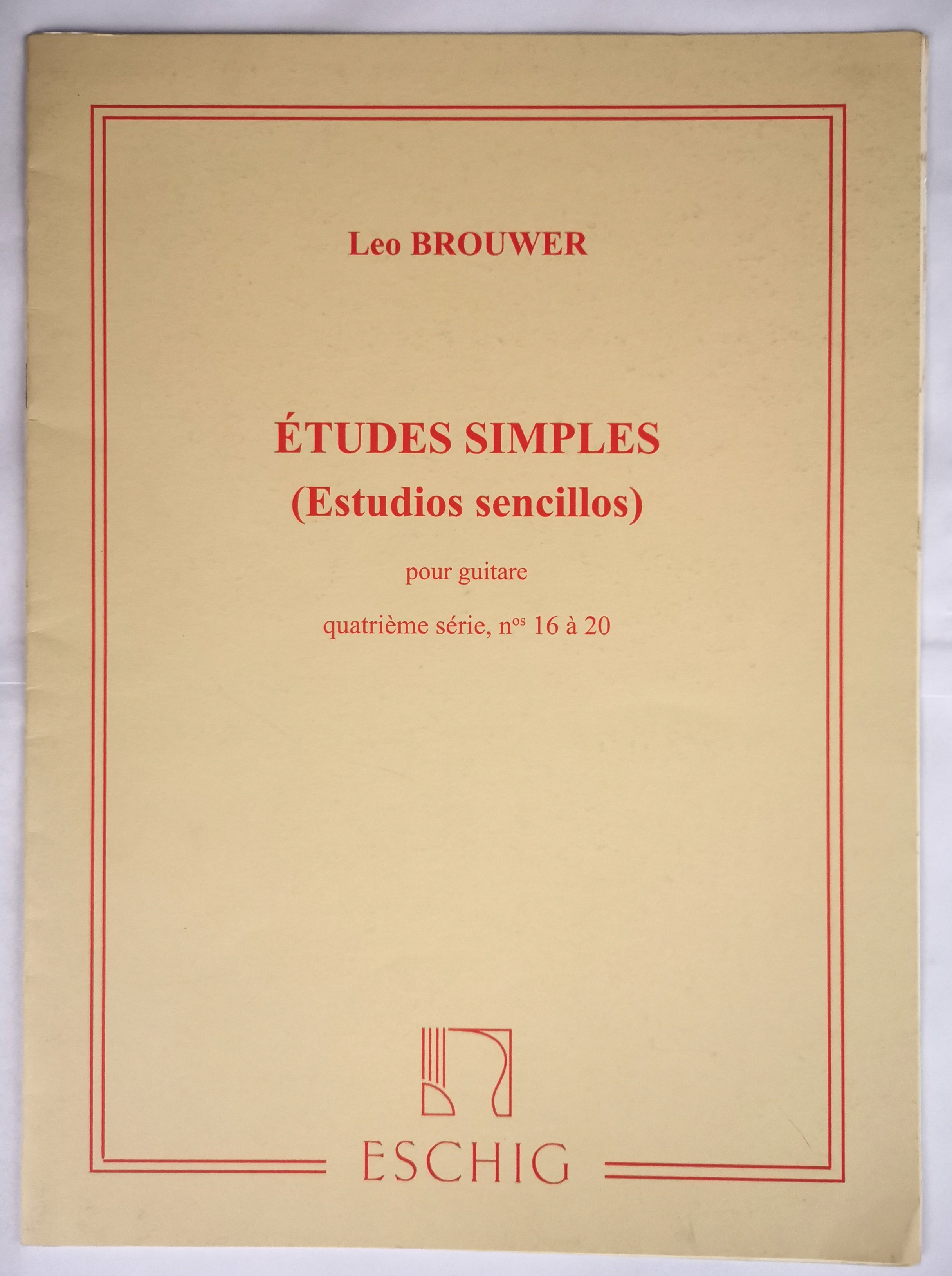 Brouwer, L. Etudes simples Vol. 4 für Gitarre*