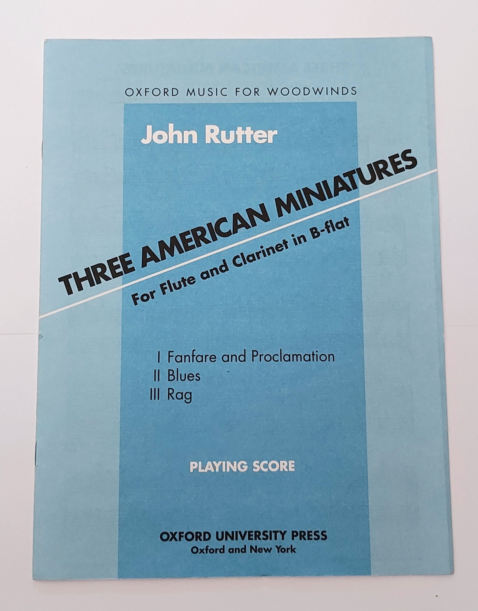 Rutter,J. Three American Miniatures for flute & clarinet*