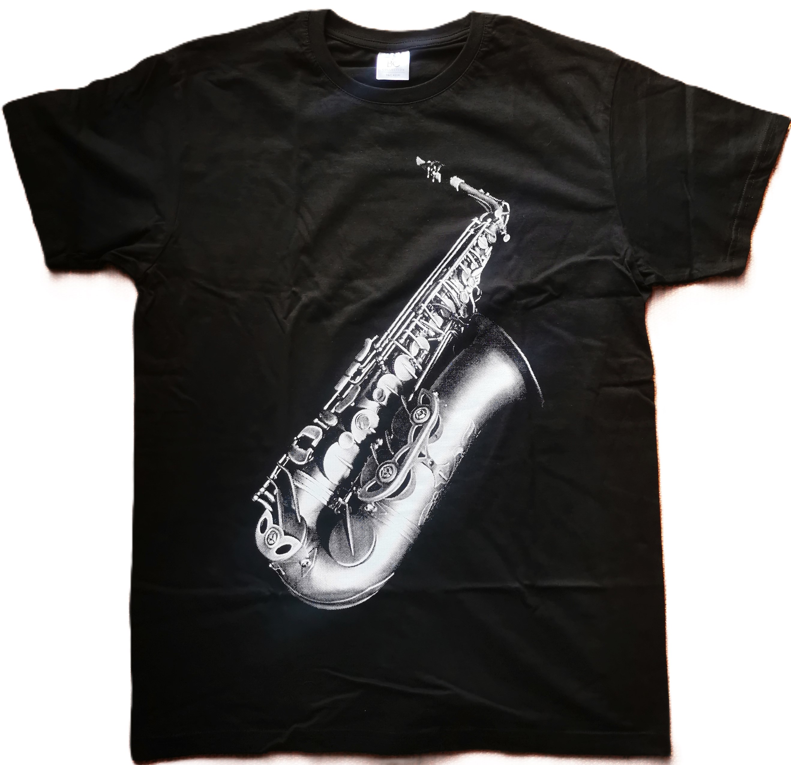 T- Shirt Alto Saxophon L schwarz*