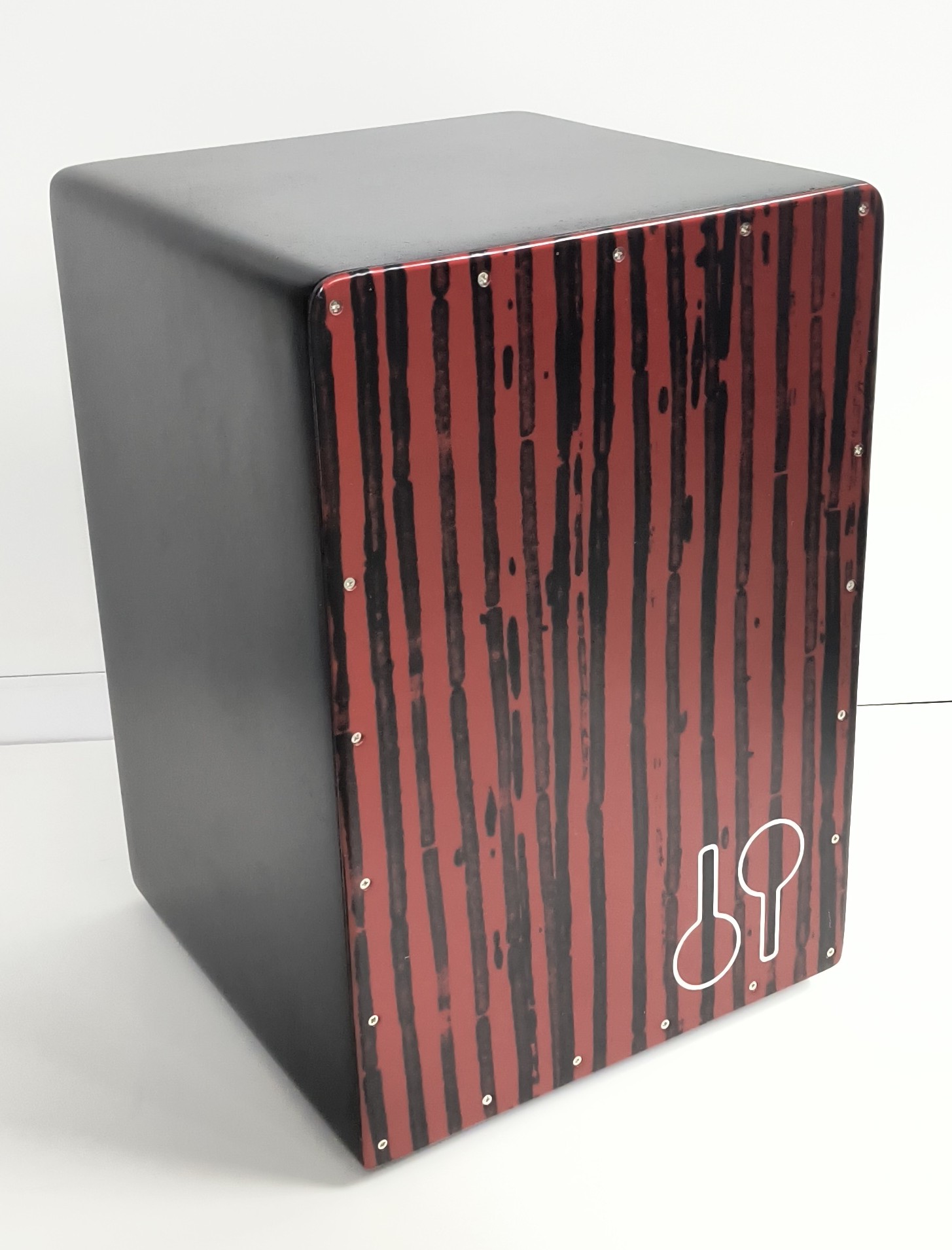 Sonor Cajon CAJ FS Stage Fiberglass schwarz/rot