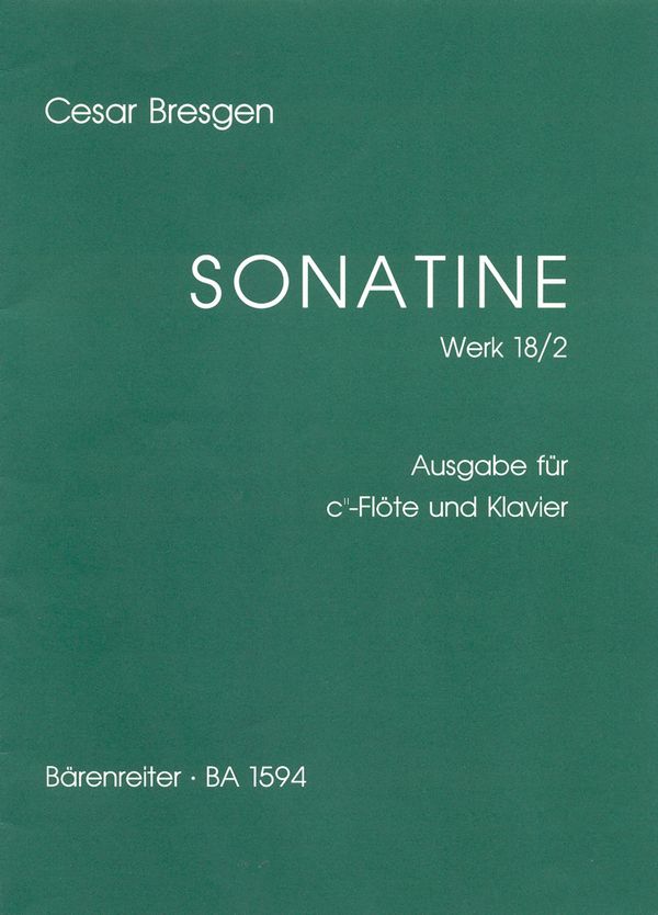 Bresgen, C. Sonatine Werk 18 für 2 Sopranblockflöte/Klavier Bresgen, C. Sonatine Werk 18 für 2 Sopranblockflöte/Klavier
