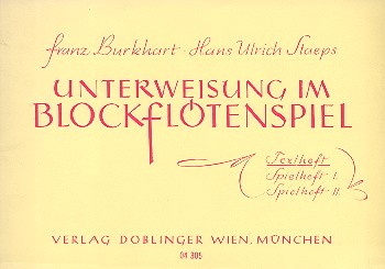 H.U.Staeps Unterweisung im Blockflötenspiel- Textheft*