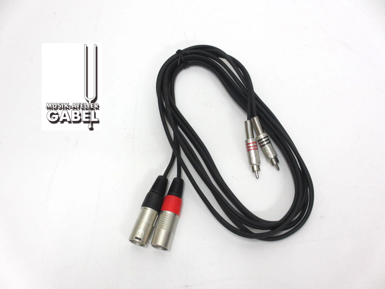 Stagg Audiokabel 2xXLRm > 2x Cinch 3m STC3CMXM*