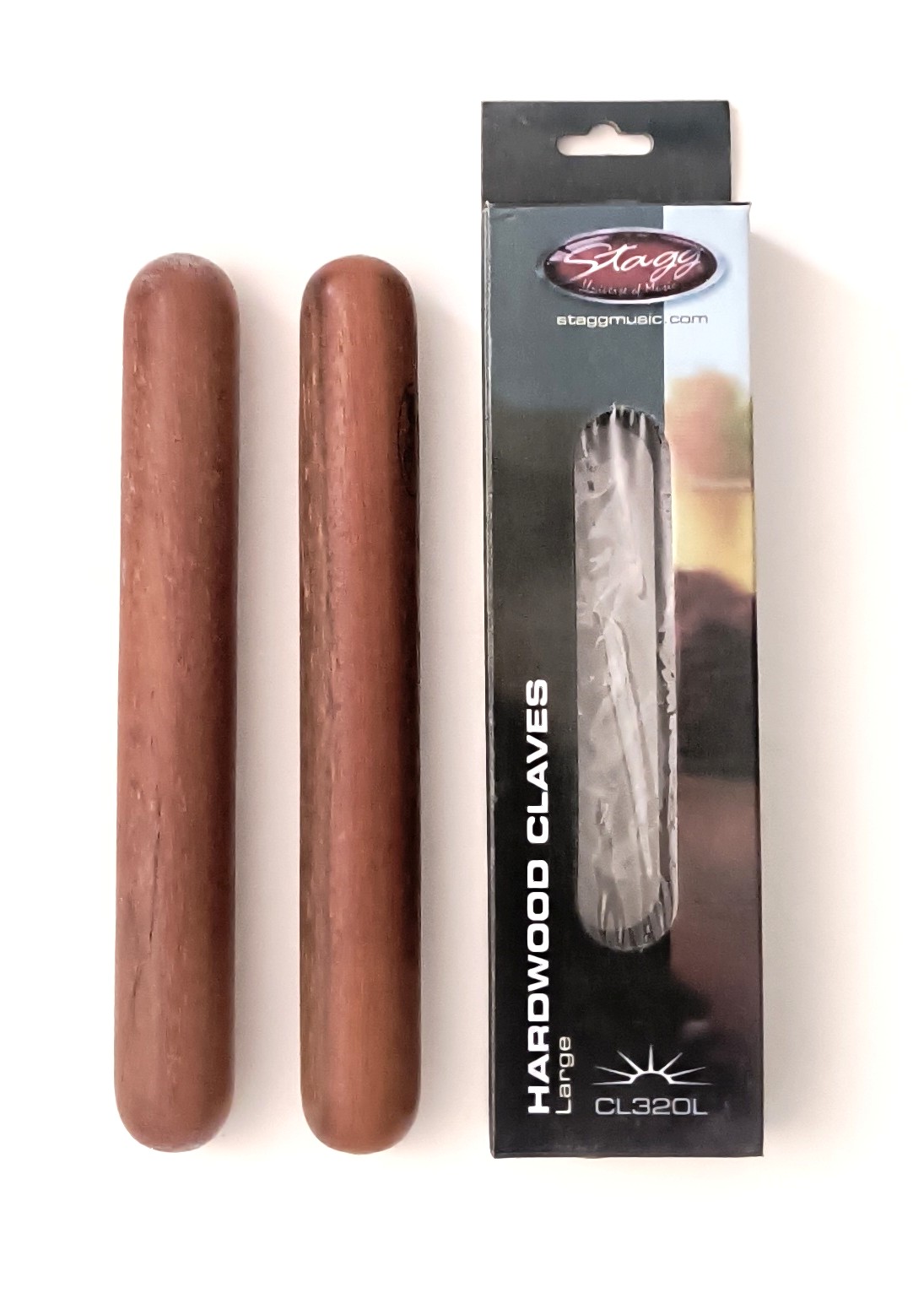 Stagg Hardwood Claves CL 320L Large*