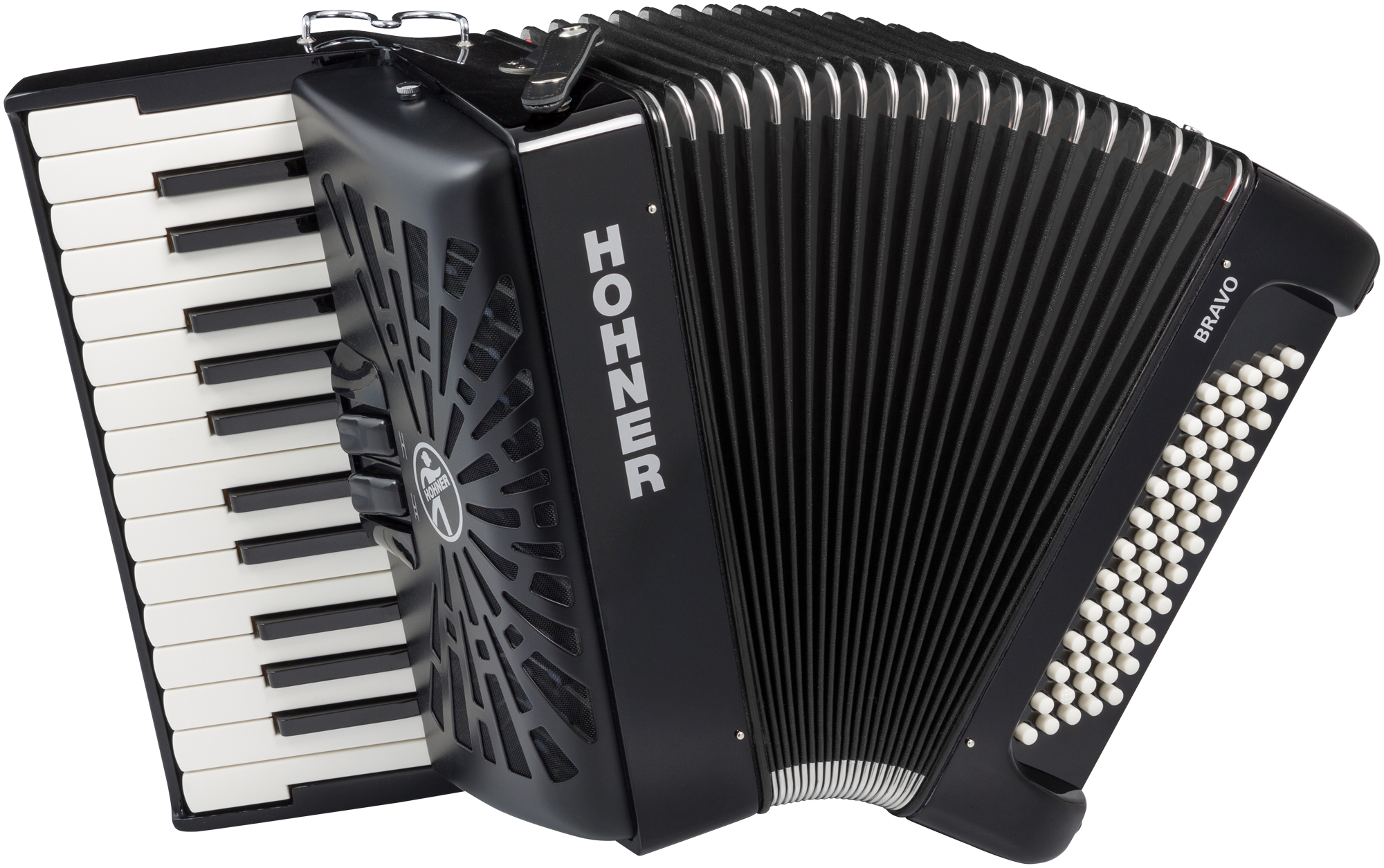 HOHNER Akkordeon, Bravo II 60, schwarz, silent key*
