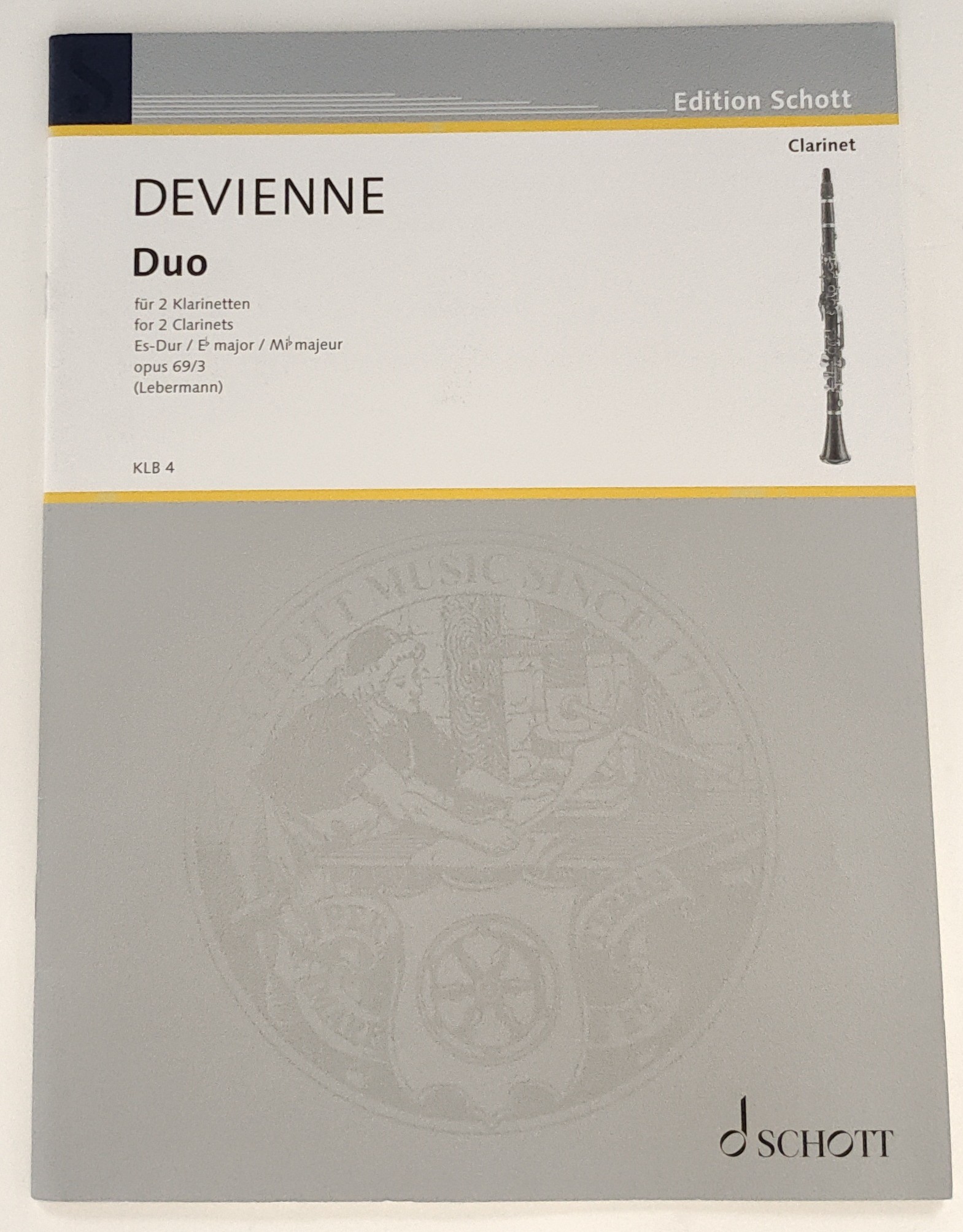 Devienne Duos Es-Dur für 2 Klarinetten (Lebermann)* Devienne Duos Es-Dur für 2 Klarinetten (Lebermann)*