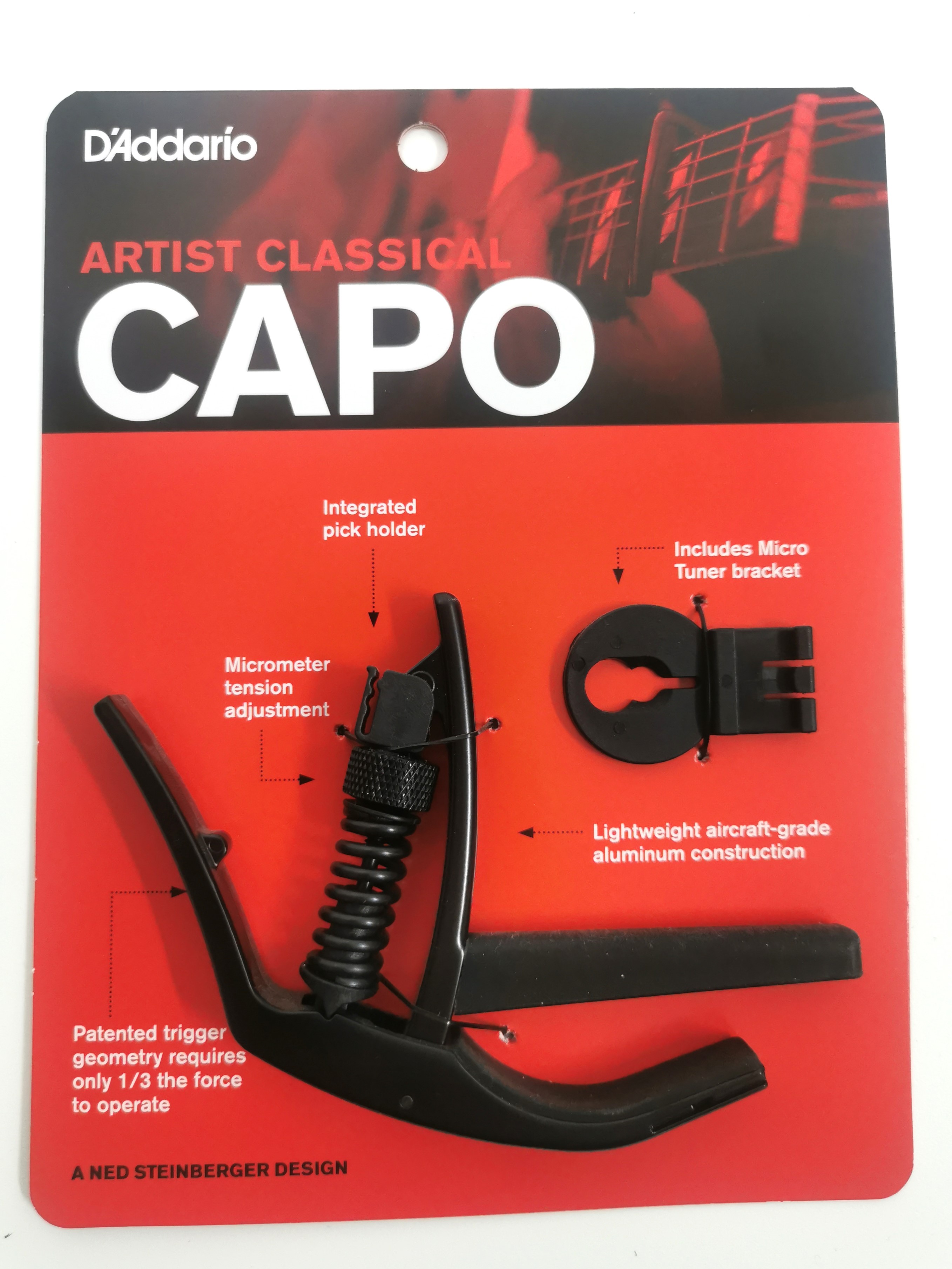 D'Addario PW-CP-13 Kapodaster Artist Konzertgitarre*