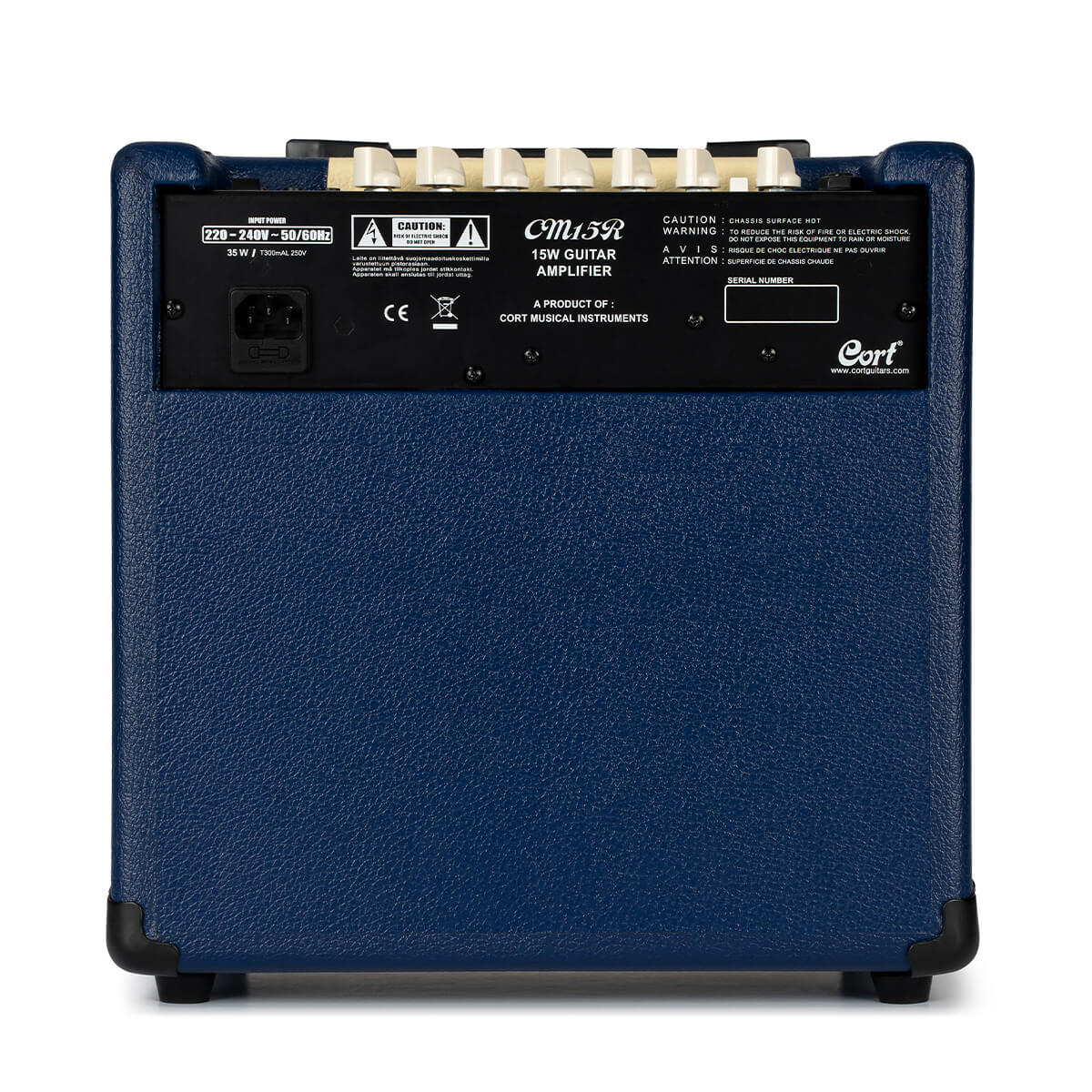 Cort E- Gitarre Amp CM 15R DB blau*