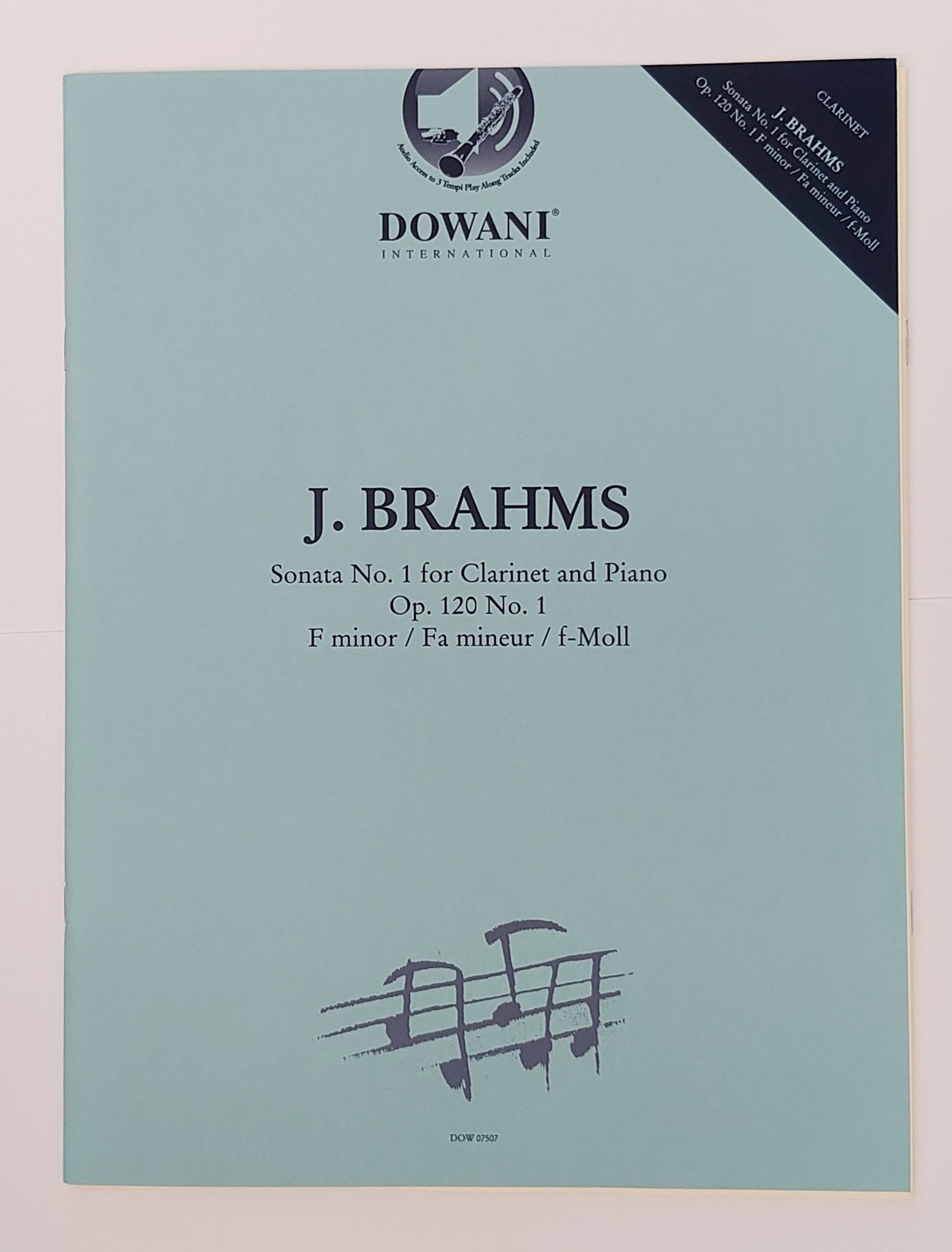 Brahms, J. Sonata No. 1 for Clarinet & Piano+ online Audio*