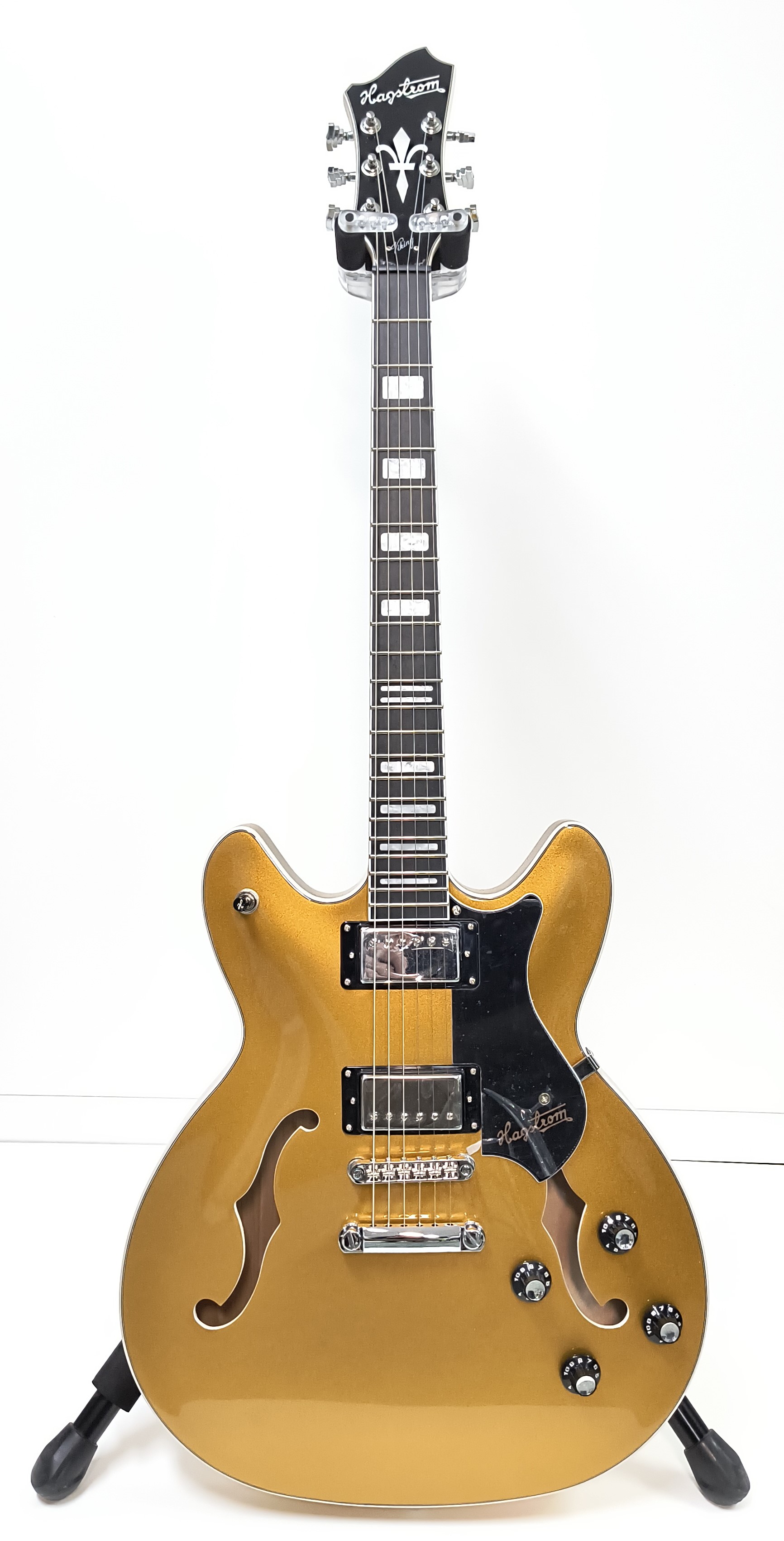 Hagstrom Halbresonanzgitarre Viking gold metallic*