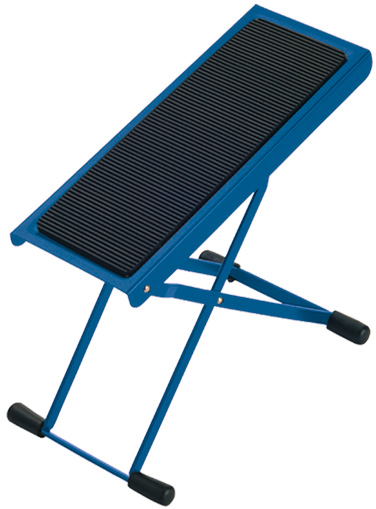K&M 14670 Gitarrenfußbank blau*