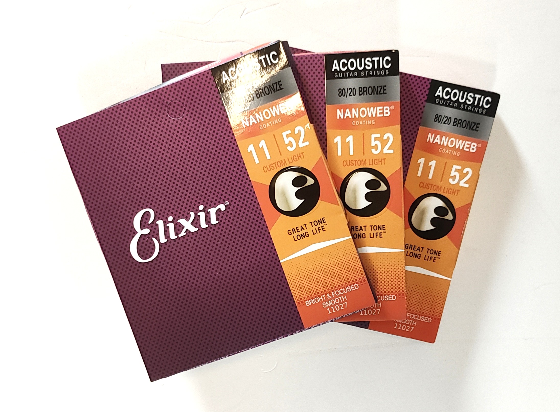 Elixir Saiten 11027 Nanoweb AKustik 011-052 3er*