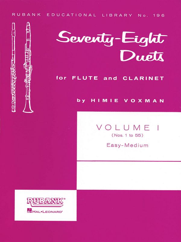 Seventy- Eight Duets for Flute and Clarinet Bd.1*