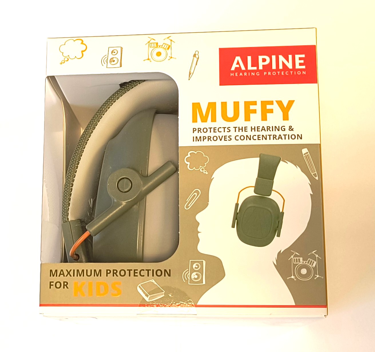 Alpine Gehörschutz "Muffy Kids" oliv grün*