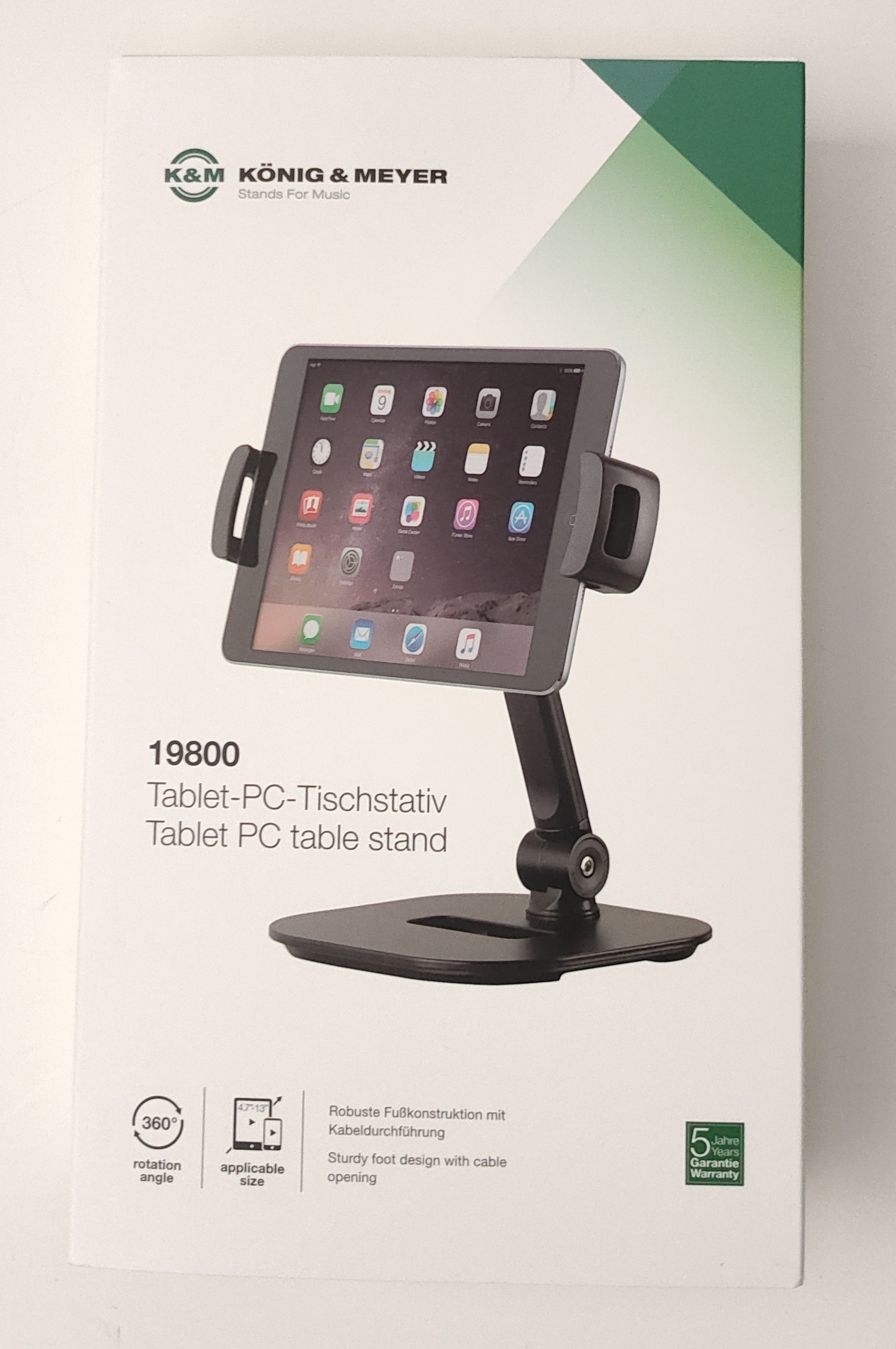 K&M 19800 Smartphone und Tablet-PC- Tischstativ*