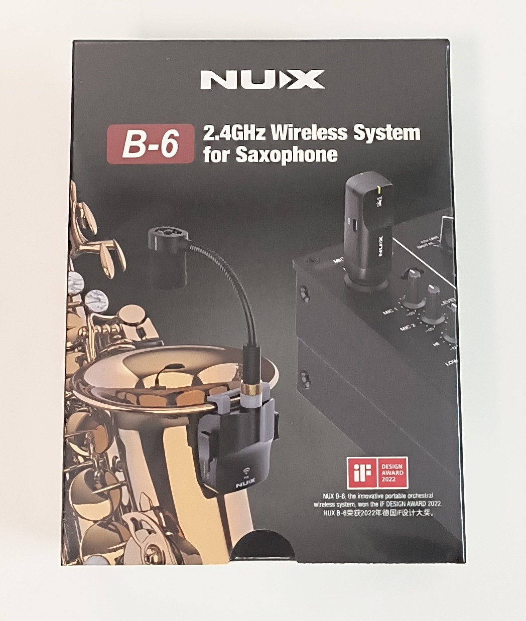 NUX B-6 Wireless Mikrofon System für Saxophon incl. Tasche*