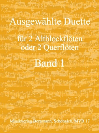 Bornmann Ausgewählte Duette für 2 Altblockflöten 1*