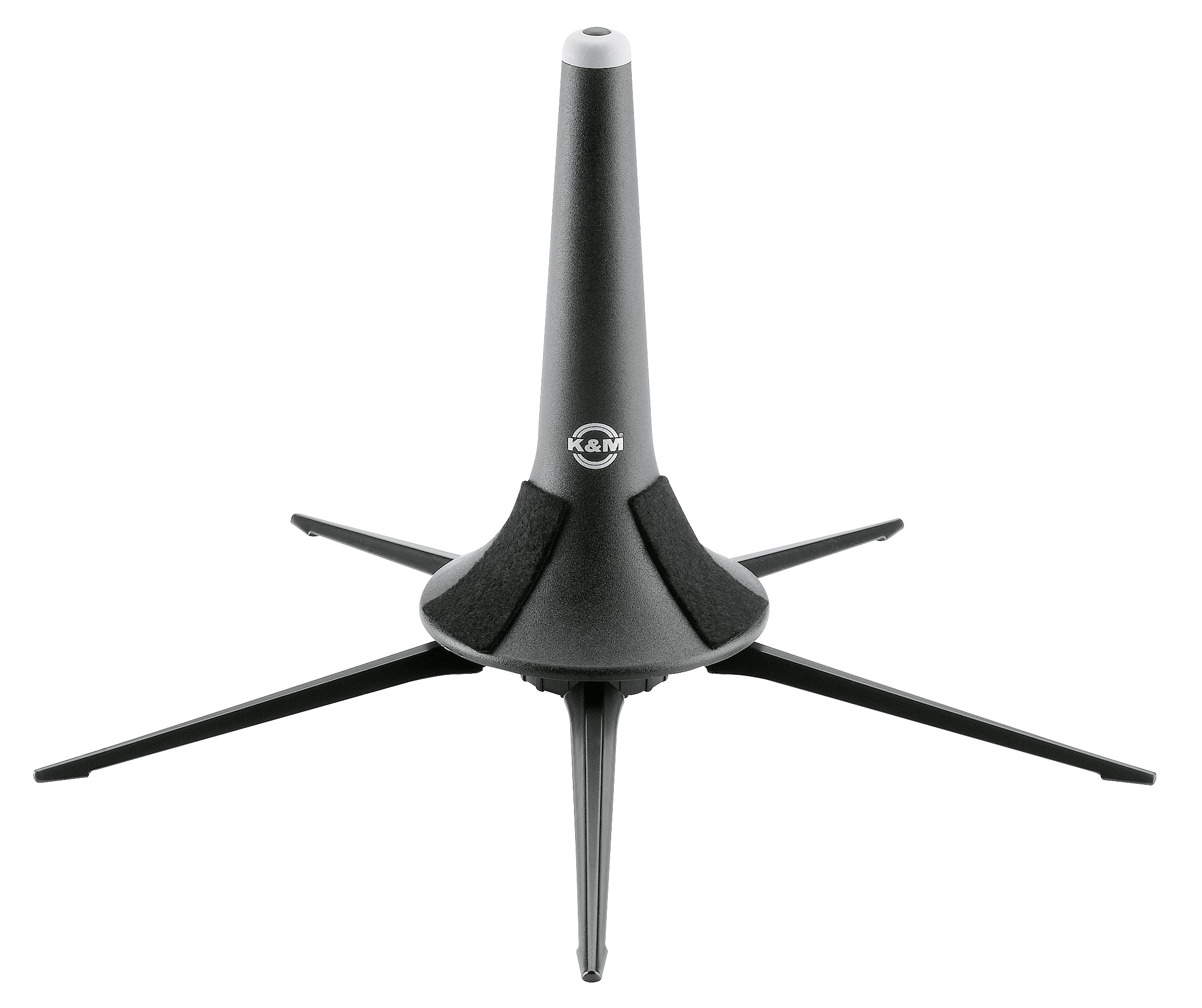 K&M 12213 Trompetenständer 5-füßig, schwarz*
