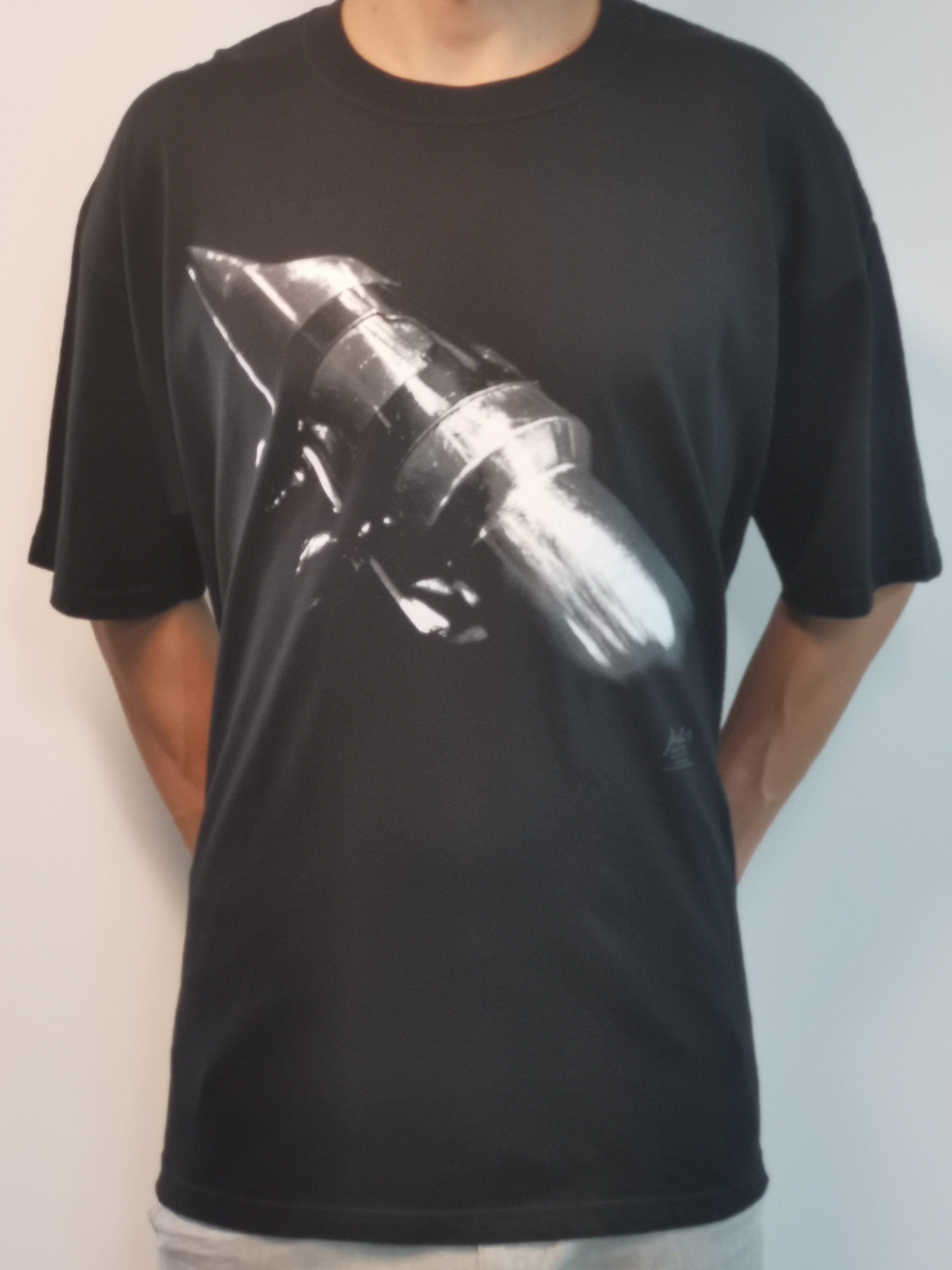 T- Shirt Alto Saxophon L schwarz*