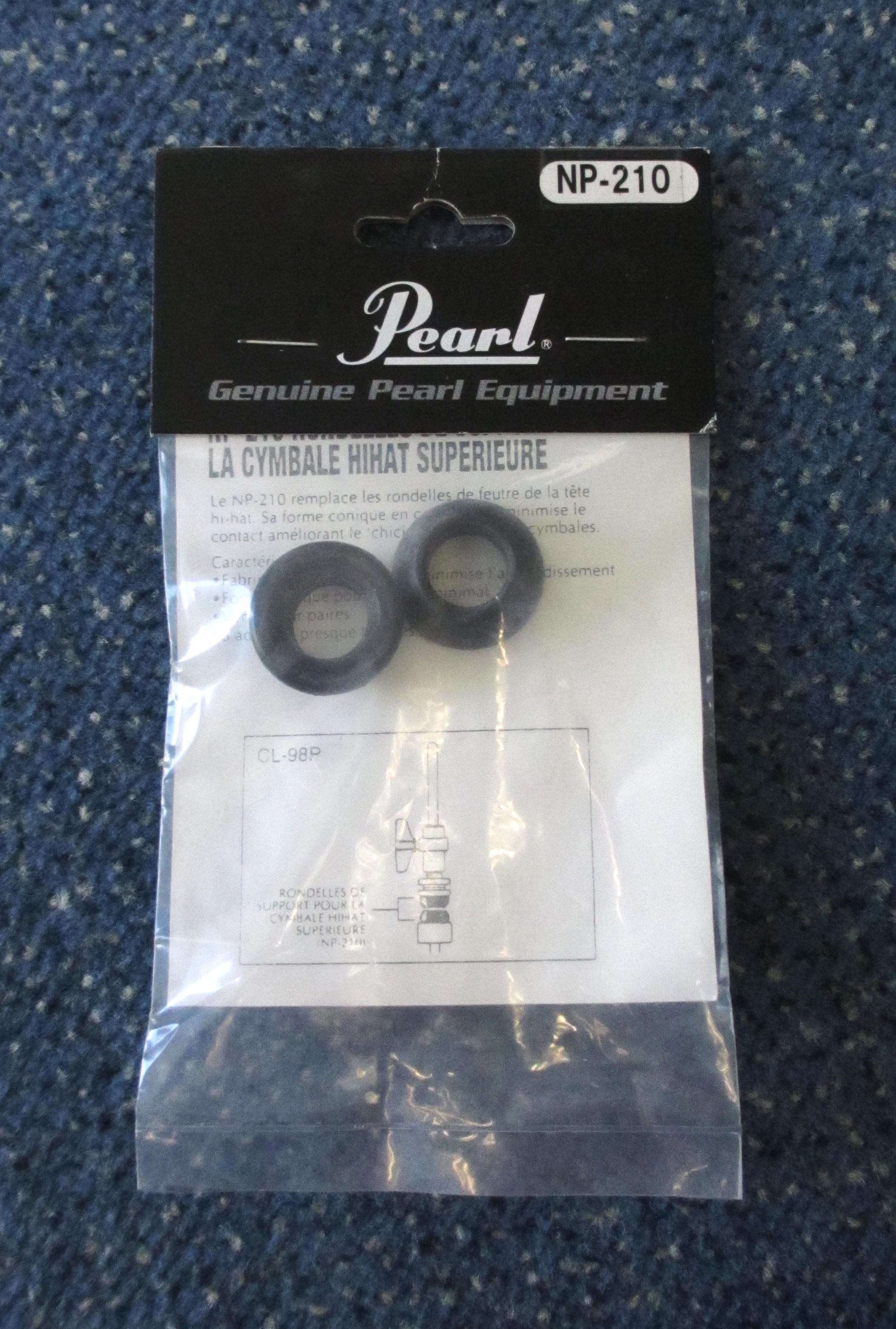 Pearl NP-210  für HiHat Top-Becken Gummilager