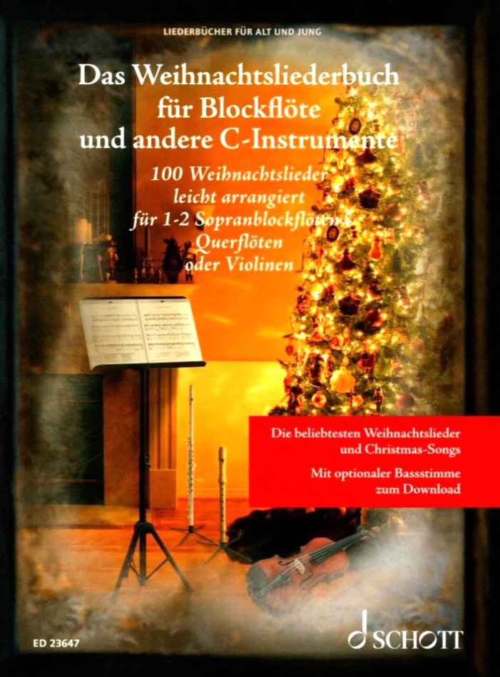 Das Weihnachtsliederbuch für Alt+ Jung- Blockflöte*