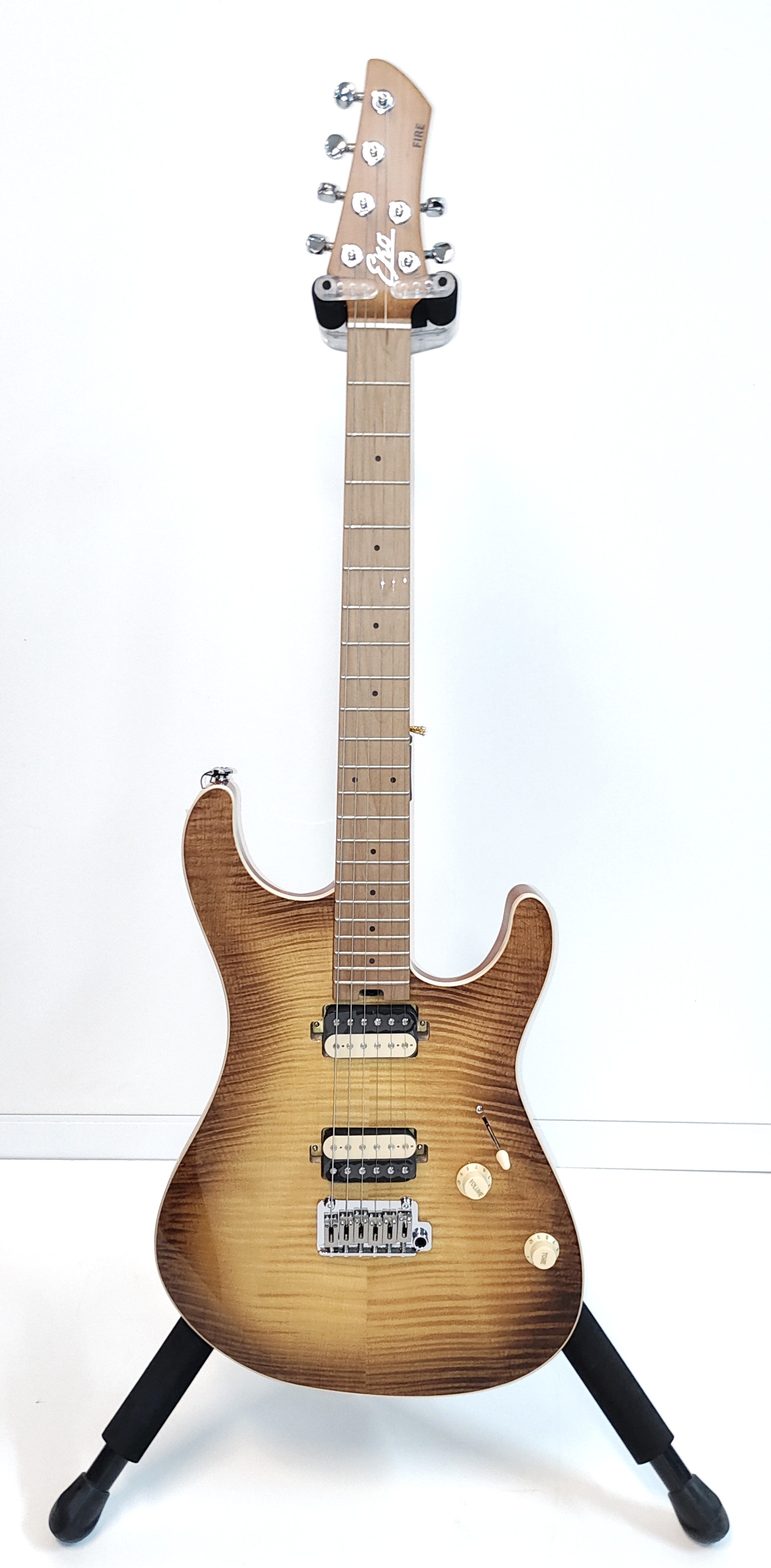 EKO E-Gitarre GEE FIRE-AUR401-AMB, Flamed Amber Burst