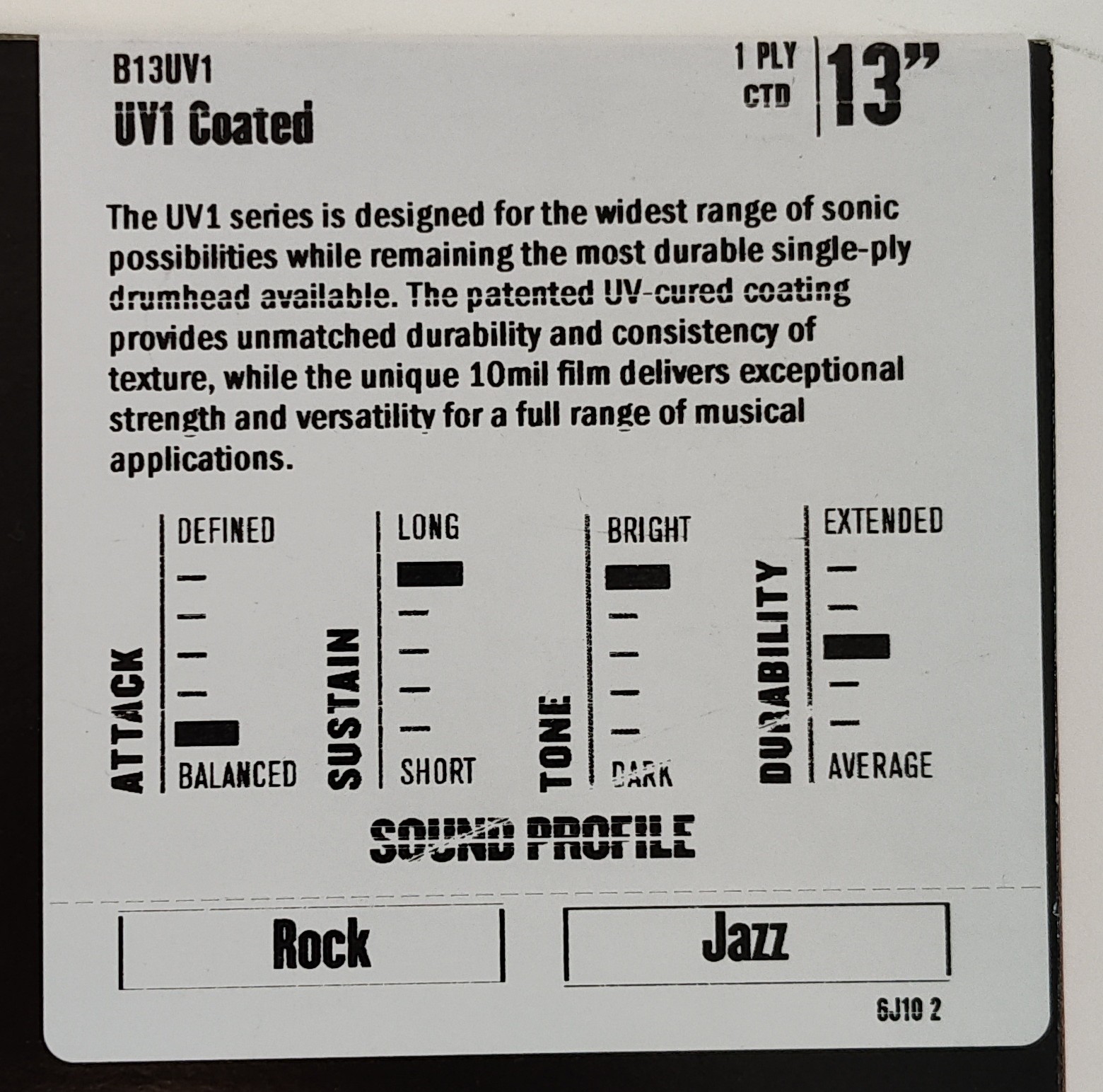Evans Fell 13" UV1 Level 360 coated*