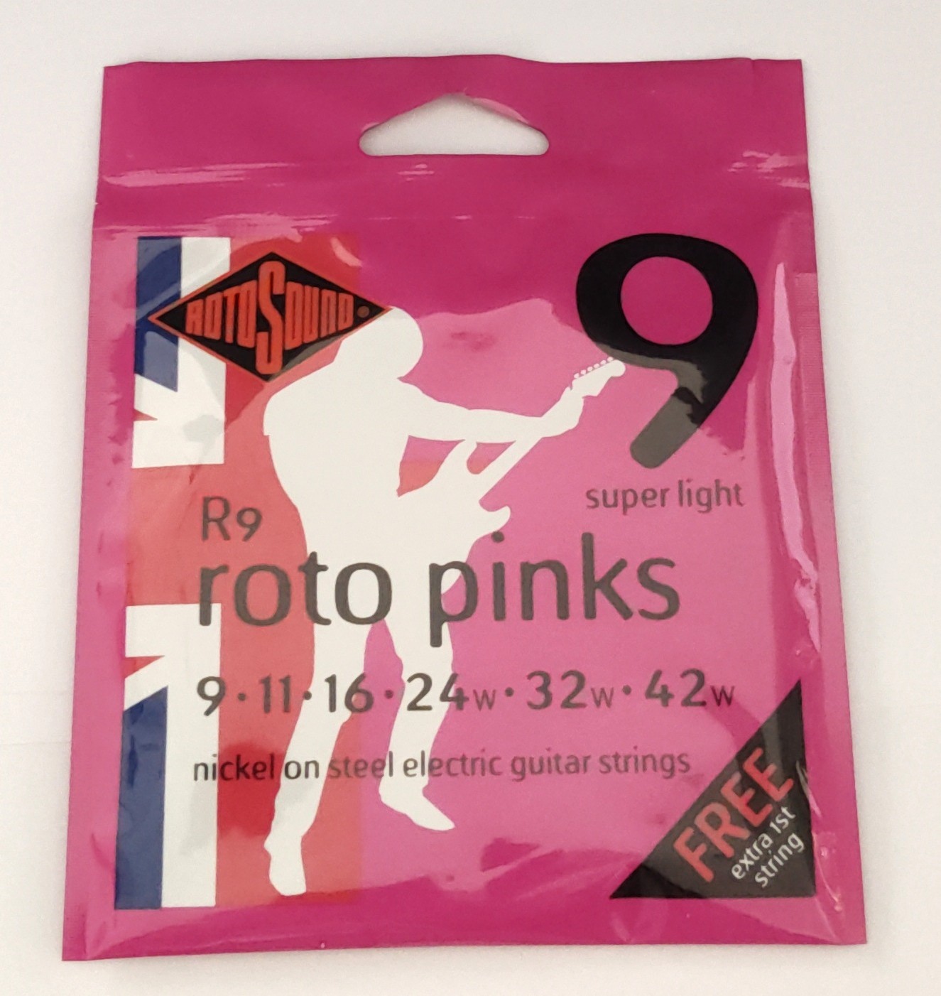 Rotosound Saiten E-Gitarre 09- 42 Roto Pinks R9*